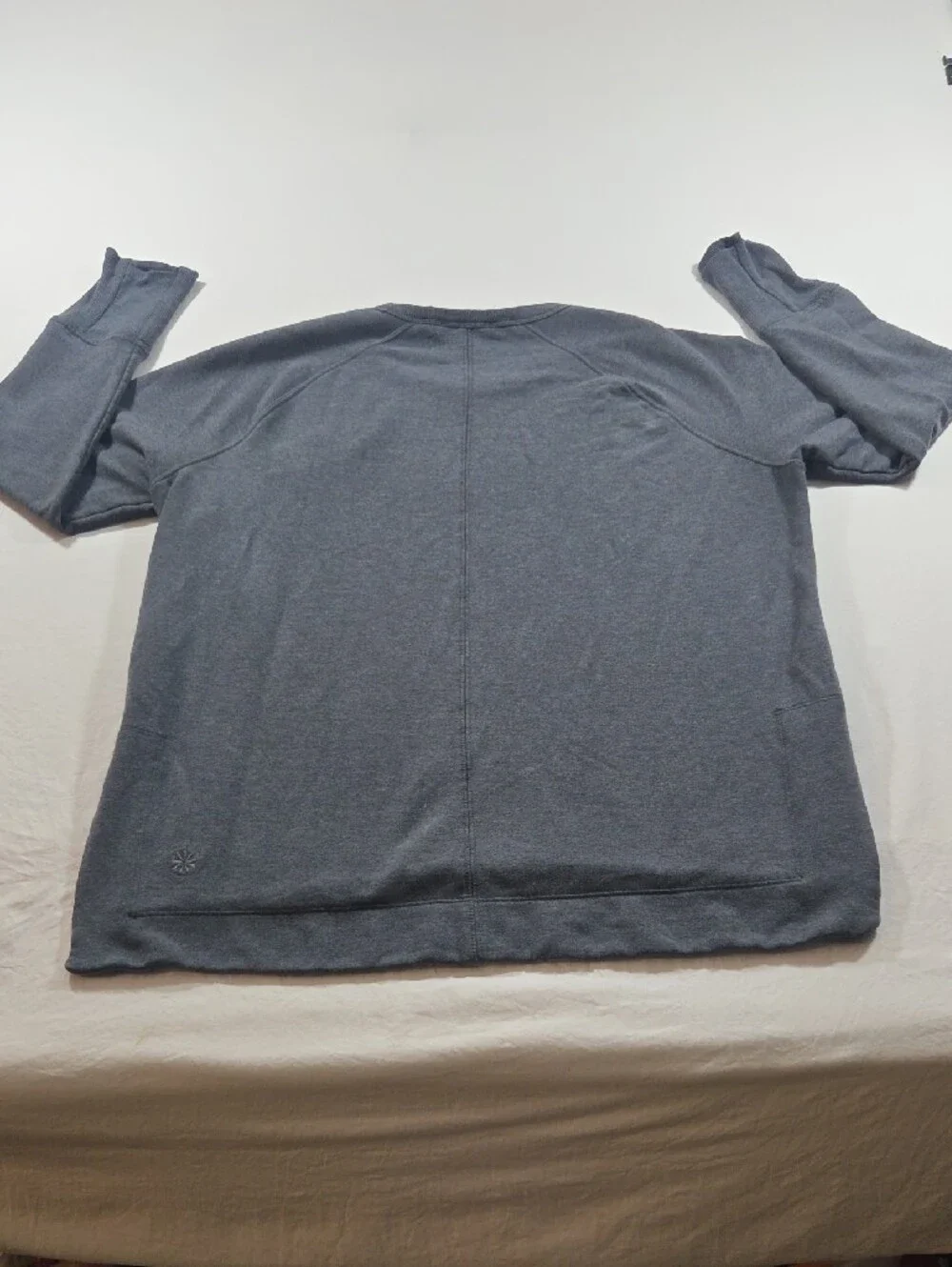 Athleta Everyday Crewneck Sweater Sweatshirt Top Gray Casual Cotton